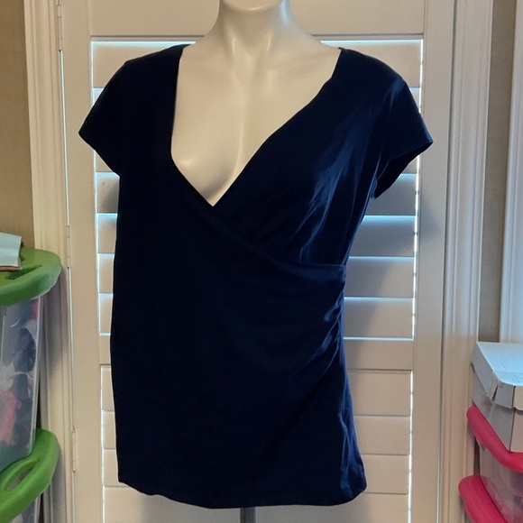 Merona Deep Blue Women's Blouse - Picture 1 of 4